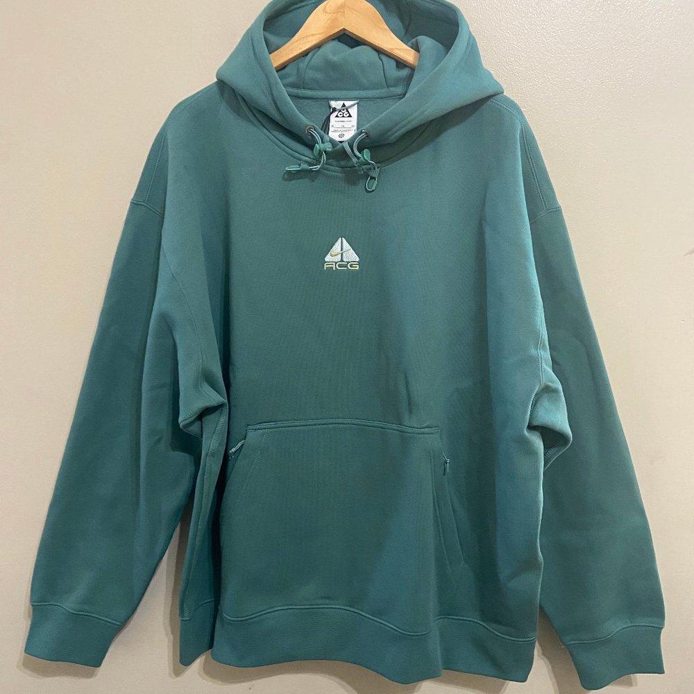 Nike ACG Therma Fit Tuff Fleece Lungs Hoodie XL Bicoastal Sage Green DH3087-361